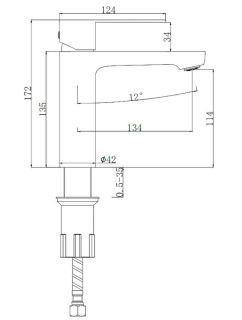 Смеситель для раковины Splenka S222.10.09 графит