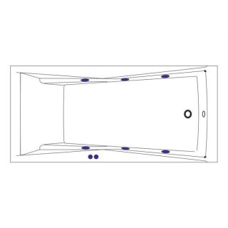 Гидромассажная ванна WHITECROSS Palace 0104.170075.100.SOFT.CR 170x75 см Soft хром