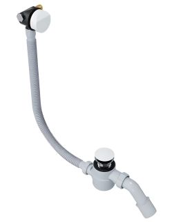 Слив-перелив для ванны Excellent Hover ARIN.3410WH с наполнением 60/80/100 см белый матовый