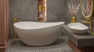 Ванна из искусственного камня Whitecross Ruby 0202.170075.200 170x75см белый матовый