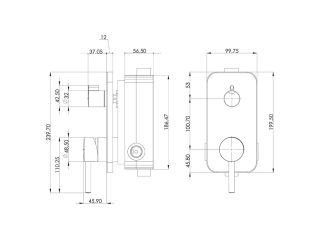 Teska Душевой набор скрытого монтажа ALINDA AS2201