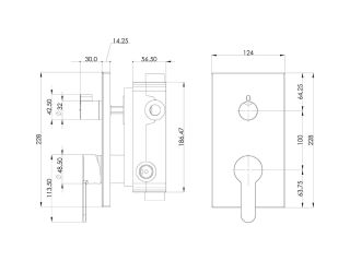 Teska Душевой набор скрытого монтажа CIERA AS3300W