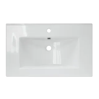 Раковина Sanita Luxe Quadro WB.FN/Quadro/75-C/WHT.G/S1 75 см