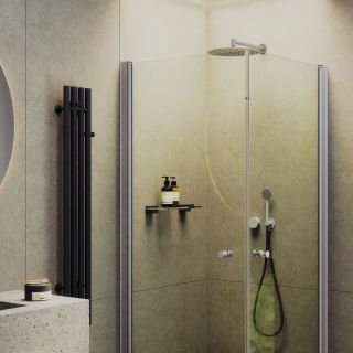 Душевой уголок MaybahGlass MGY-1292-5 90x90см хром матовый