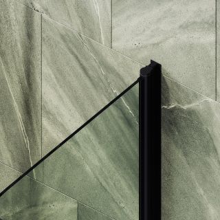 Шторка на ванну MaybahGlass MGV-776-6 60см чёрный