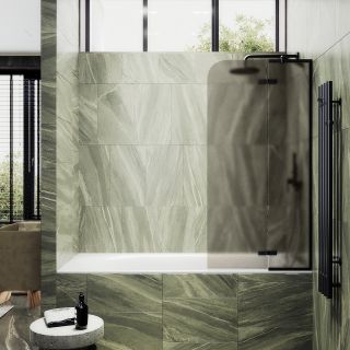 Шторка на ванну MaybahGlass MGV-658-6 69см чёрный