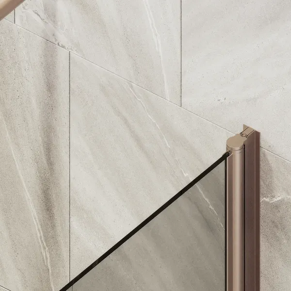 Шторка на ванну MaybahGlass MGV-622-2 80см бронза