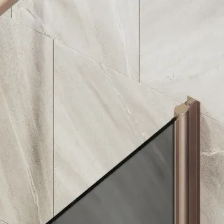 Шторка на ванну MaybahGlass MGV-614-2 60см бронза