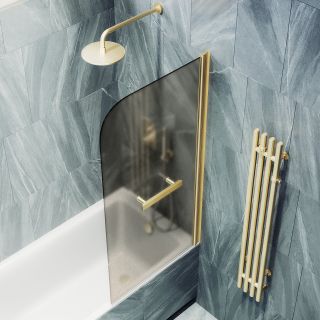 Шторка на ванну MaybahGlass MGV-766-2 40см бронза