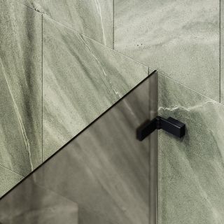 Шторка на ванну MaybahGlass MGV-649-6 40см чёрный