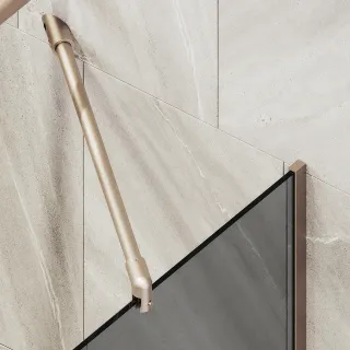 Шторка на ванну MaybahGlass MGV-83-2у 90см бронза