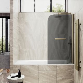 Шторка на ванну MaybahGlass MGV-780-2 60см бронза