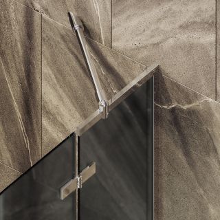 Шторка на ванну MaybahGlass MGV-919-4 99см хром глянцевый