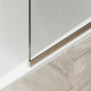 Шторка на ванну MaybahGlass MGV-93-2у 70см бронза