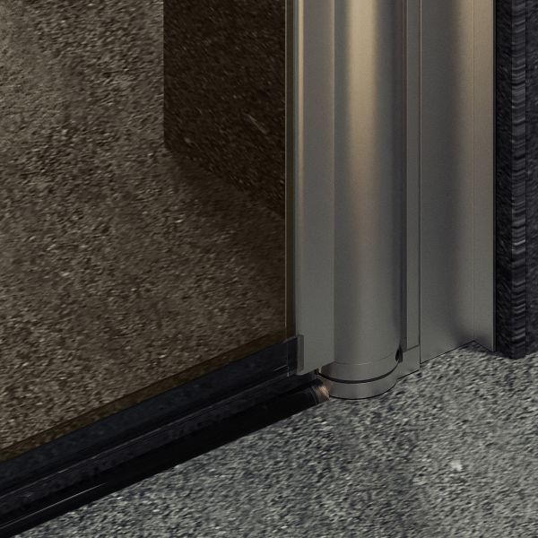 Душевая дверь MaybahGlass MGD-804-5 80см хром матовый