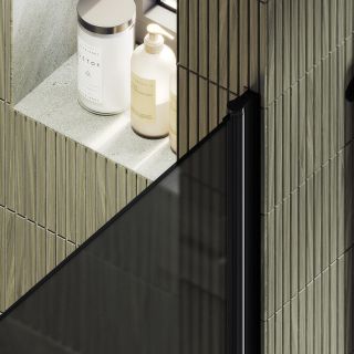 Душевая дверь MaybahGlass MGD-807-6 80см чёрный