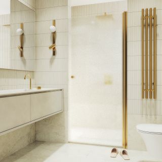 Душевая дверь MaybahGlass MGD-808-3 80см золото