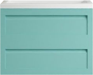 Подвесная тумба под раковину Art&Max Platino 58см светло-зелёный матовый AM-Platino-580-2C-SO-MM