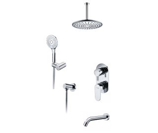 Wasserkraft А175868 Встраиваемый комплект для ванны с верхней душевой насадкой, лейкой и изливом