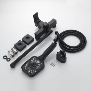 Смеситель для ванны Shevanik S9622H чёрный