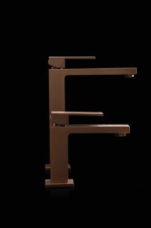 Смеситель для раковины Boheme Qubic 472-BRB брашированная бронза