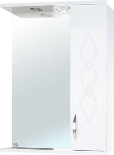 Зеркало-шкаф с подсветкой Bellezza Элеганс 60см правый белый 00000004791