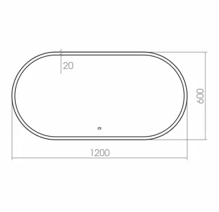 Зеркало с подсветкой Aquanika Future AQF12060RU143 120 см белый