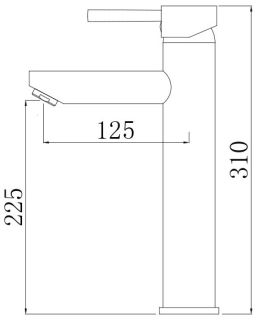 Смеситель для раковины Comforty чёрный матовый FC018B-CMT