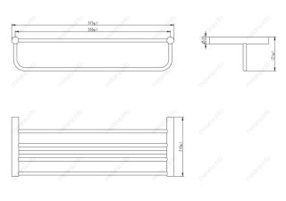 Полка для полотенец Melana MLN-865003 сатин