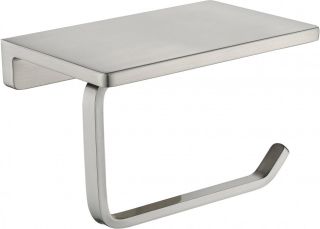 Настенный бумагодержатель плоский Grocenberg AC0027 (Никель)