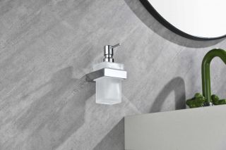 Настенный дозатор для жидкого мыло Grocenberg AC0028 (Хром)