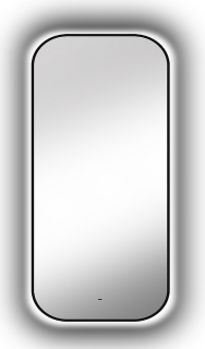 Зеркало с подсветкой Continent Torry ЗЛП1533 с бесконтактным сенсором 60x120см чёрный