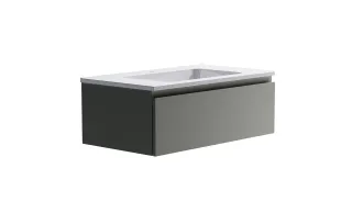Тумба с раковиной Astra-Form Альфа 03060006ncss3502-y+04010008 90 см серо-бежевый матовый