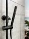Душевая система с термостатом AltroBagno Metropoli 030422 NeOp черный матовый