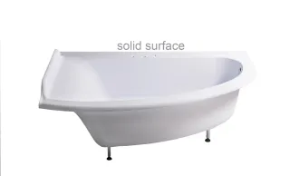 Ванна из искусственного камня Astra-Form Анастасия 01010063 левая 182x125 см белый матовый