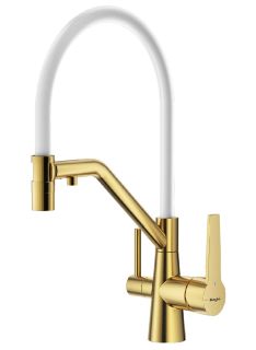 Смеситель для кухни Raglo R80.62.03 с подключением фильтра золотой сатин