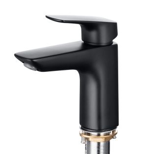 Смеситель для раковины с гигиеническим душем Aquatek Вега AQ1012MB чёрный матовый