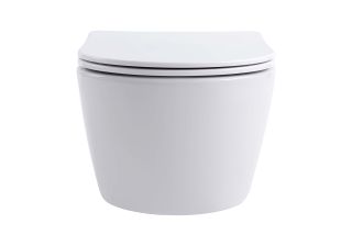 Унитаз подвесной Aquatek Европа AQ1106T-00 безободковый с сиденьем Soft Close белый