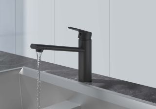 Смеситель для кухни Aquatek Ника AQ1880MB черный