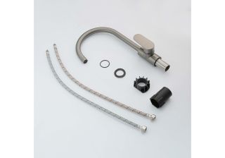 Смеситель для кухни Aquatek Ника AQ1882BGM оружейная сталь