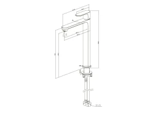 Смеситель для раковины Aquatek Альфа AQ1904MB чёрный матовый