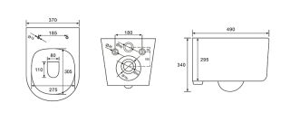 Комплект унитаза с инсталляцией Aquatek Set Aquatek Мия инсталляция Standard INS-0000012 унитаз Мия AQ2004-00 с тонким сиденьем soft-close