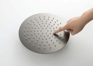 Верхний душ Aquatek AQ2073BGM 25 см шлифованный чёрный хром