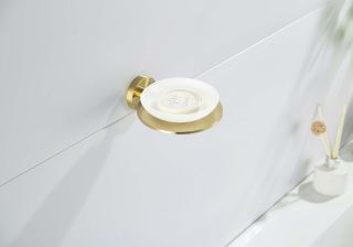 Мыльница Aquatek Оберон AQ4203BG шлифованное золото