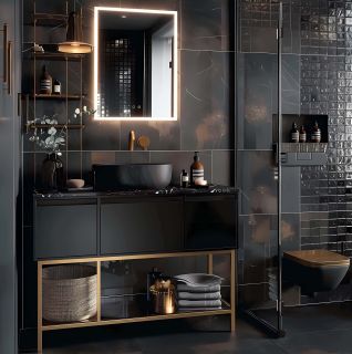 Зеркало-шкаф с подсветкой Aquatek AQ7603B-MLC 60 см сенсорное управление хром