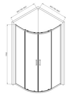 Душевой уголок AQUAme AQM3801F-8 80x80см хром