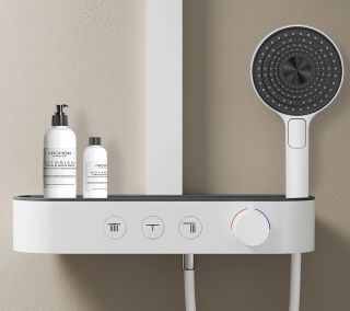 Душевая стойка AQUAme AQM8009W белый