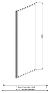 Боковая стенка Aquatek AQ ARI WA 09020BL 90см чёрный