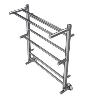 Водяной полотенцесушитель Aquatek Альфа AQ RRP0760CH П7 50x60см с полкой хром