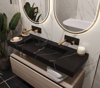 Раковина Armadi Art Flat Nero Marquina 120